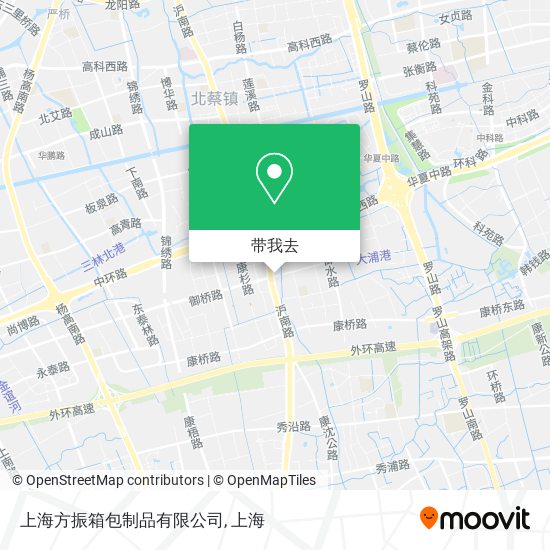 上海方振箱包制品有限公司地图