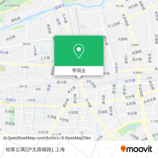 铂客公寓(沪太路辅路)地图