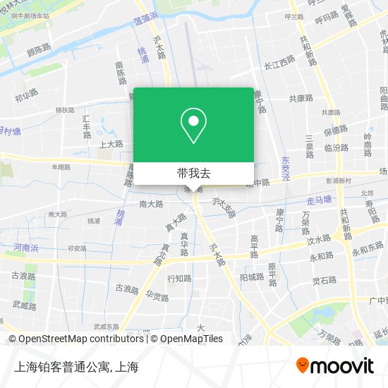 上海铂客普通公寓地图