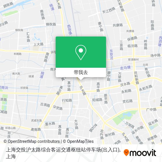 上海交投沪太路综合客运交通枢纽站停车场(出入口)地图