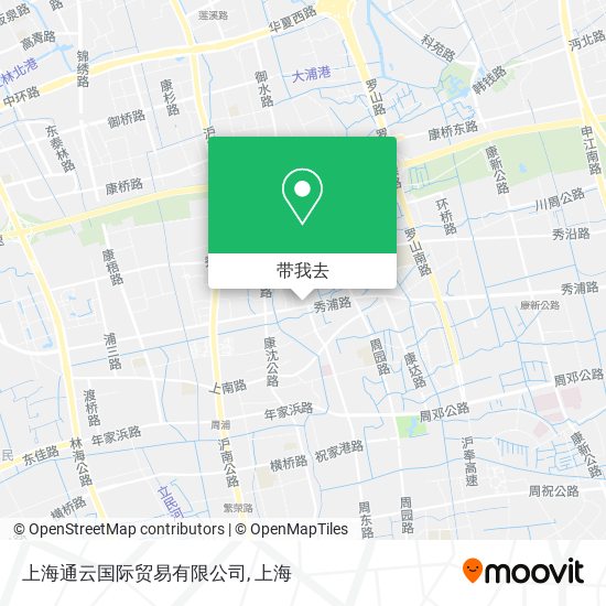上海通云国际贸易有限公司地图