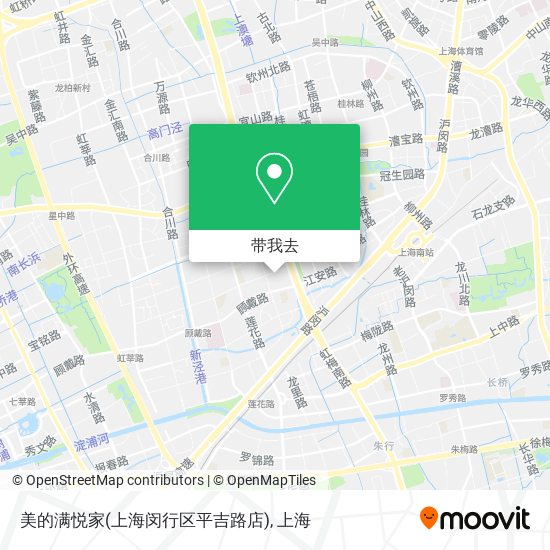 美的满悦家(上海闵行区平吉路店)地图