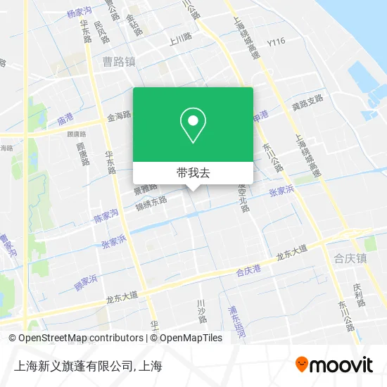 上海新义旗蓬有限公司地图