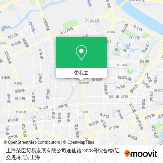 上海荣臣贸易发展有限公司逸仙路1328号综合楼(近交规考点)地图
