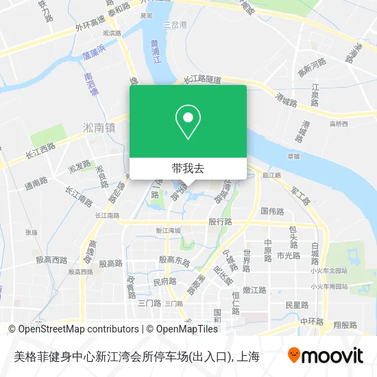 美格菲健身中心新江湾会所停车场(出入口)地图