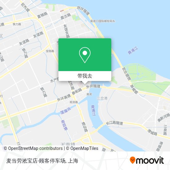麦当劳淞宝店-顾客停车场地图