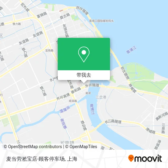 麦当劳淞宝店-顾客停车场地图