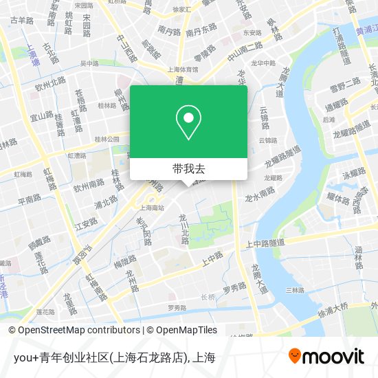 you+青年创业社区(上海石龙路店)地图