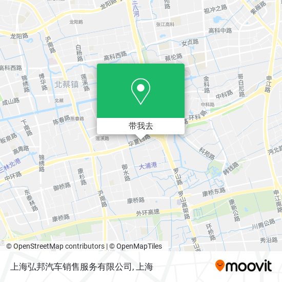 上海弘邦汽车销售服务有限公司地图