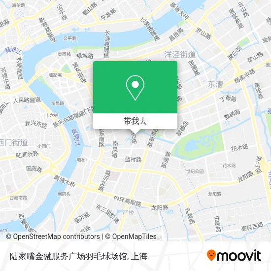 陆家嘴金融服务广场羽毛球场馆地图