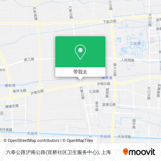 六奉公路沪南公路(宣桥社区卫生服务中心)地图