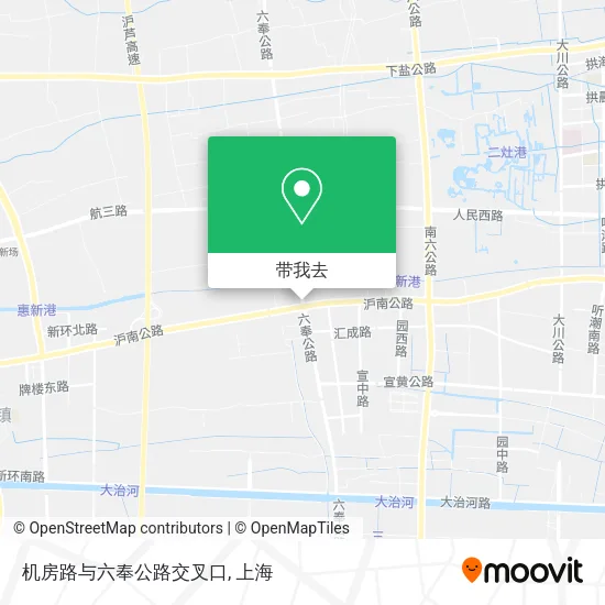 机房路与六奉公路交叉口地图