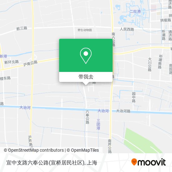 宣中支路六奉公路(宣桥居民社区)地图