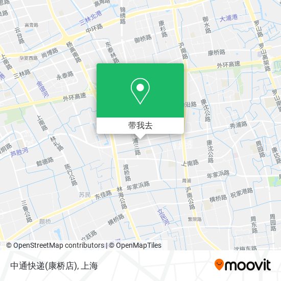 中通快递(康桥店)地图