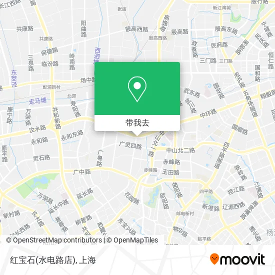 红宝石(水电路店)地图