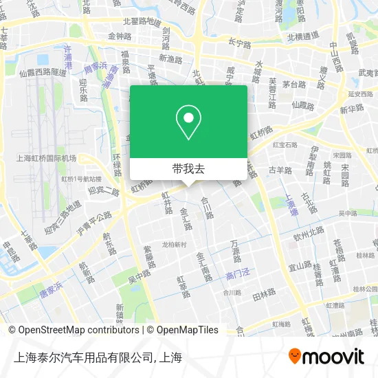 上海泰尔汽车用品有限公司地图