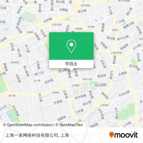 上海一条网络科技有限公司地图