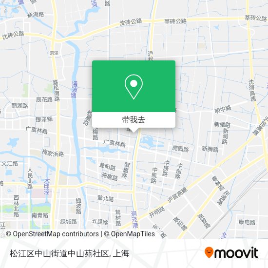 松江区中山街道中山苑社区地图