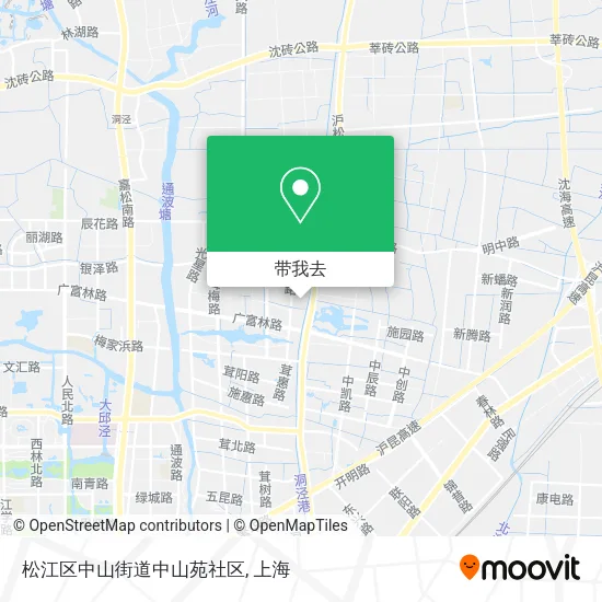 松江区中山街道中山苑社区地图