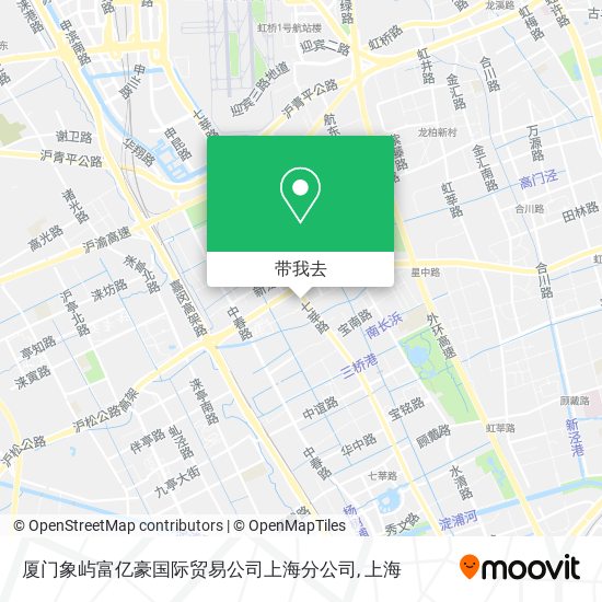 厦门象屿富亿豪国际贸易公司上海分公司地图