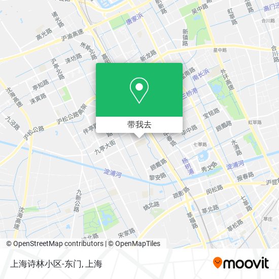 上海诗林小区-东门地图