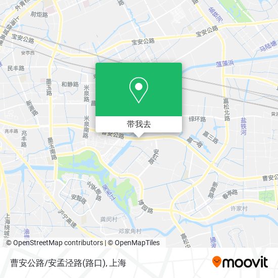 曹安公路/安孟泾路(路口)地图