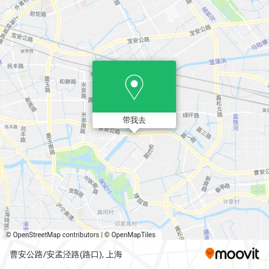 曹安公路/安孟泾路(路口)地图