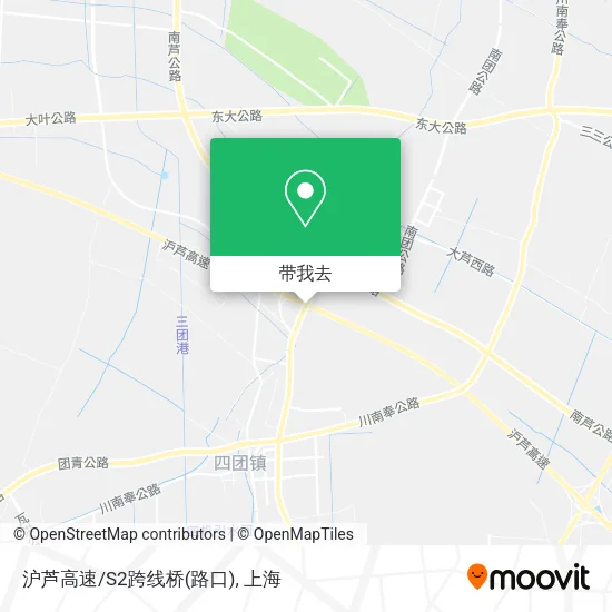 沪芦高速/S2跨线桥(路口)地图