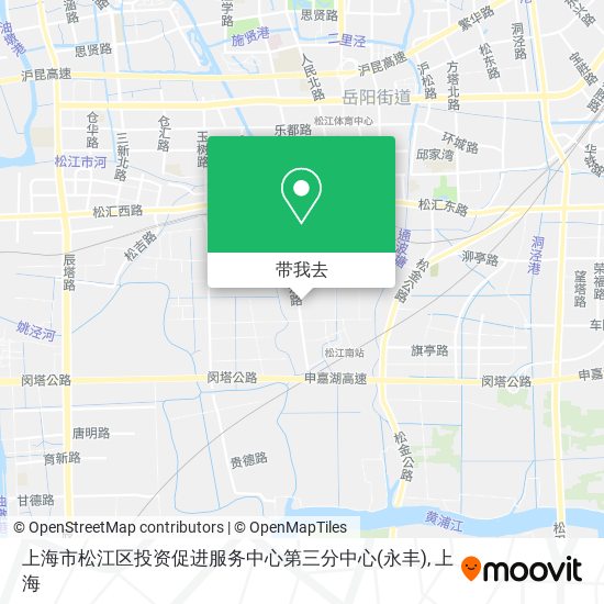 上海市松江区投资促进服务中心第三分中心(永丰)地图