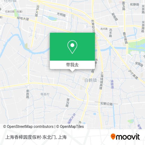 上海香樟园度假村-东北门地图