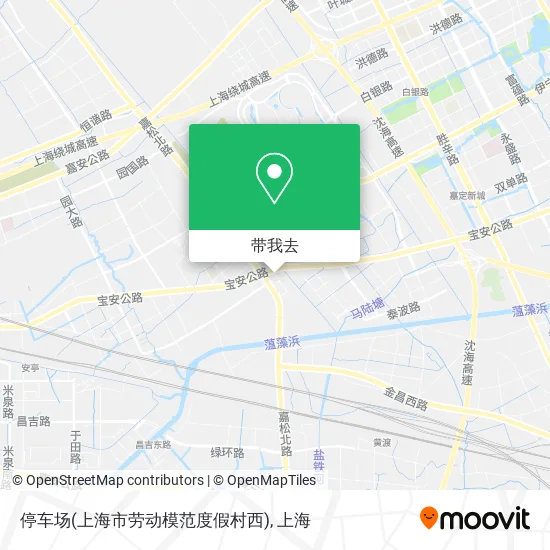 停车场(上海市劳动模范度假村西)地图