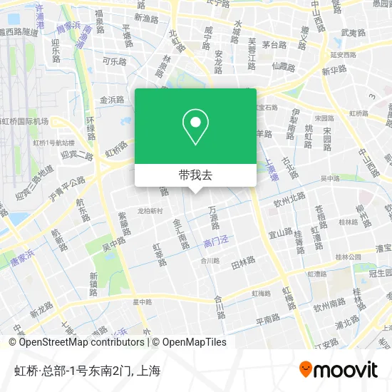 虹桥·总部-1号东南2门地图