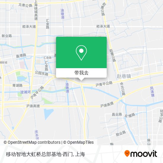 移动智地大虹桥总部基地-西门地图