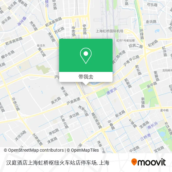 汉庭酒店上海虹桥枢纽火车站店停车场地图
