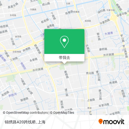 锦绣路A20跨线桥地图