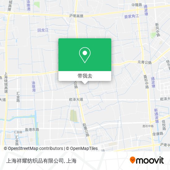 上海祥耀纺织品有限公司地图