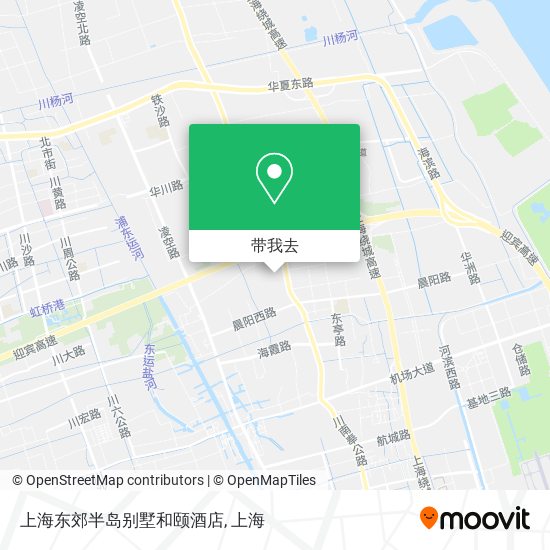 上海东郊半岛别墅和颐酒店地图