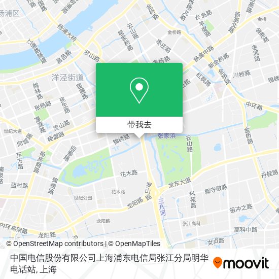 中国电信股份有限公司上海浦东电信局张江分局明华电话站地图