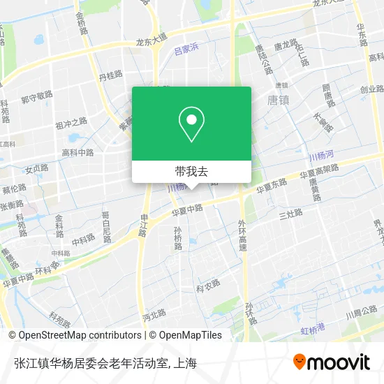 张江镇华杨居委会老年活动室地图