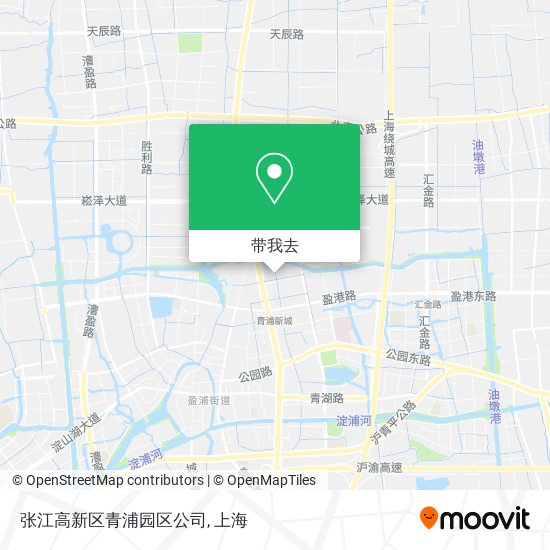 张江高新区青浦园区公司地图