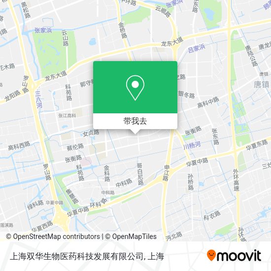 上海双华生物医药科技发展有限公司地图
