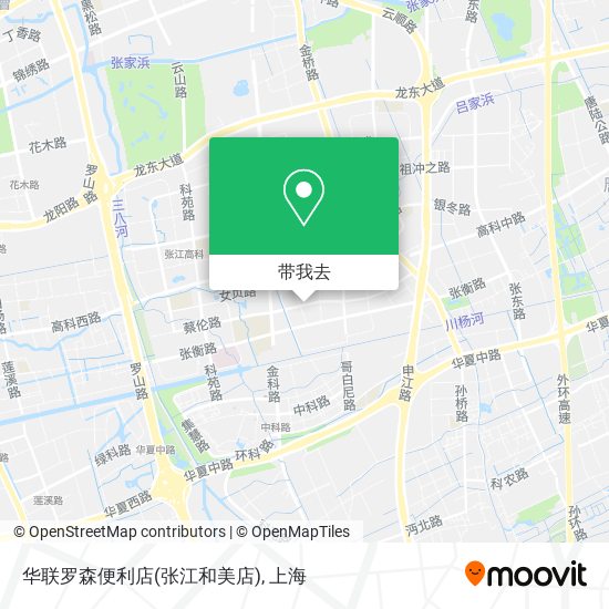 华联罗森便利店(张江和美店)地图