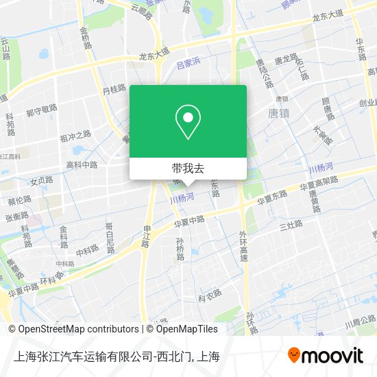 上海张江汽车运输有限公司-西北门地图