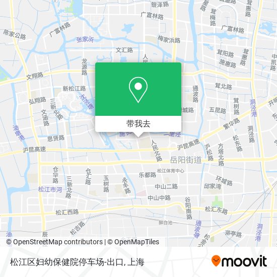 松江区妇幼保健院停车场-出口地图