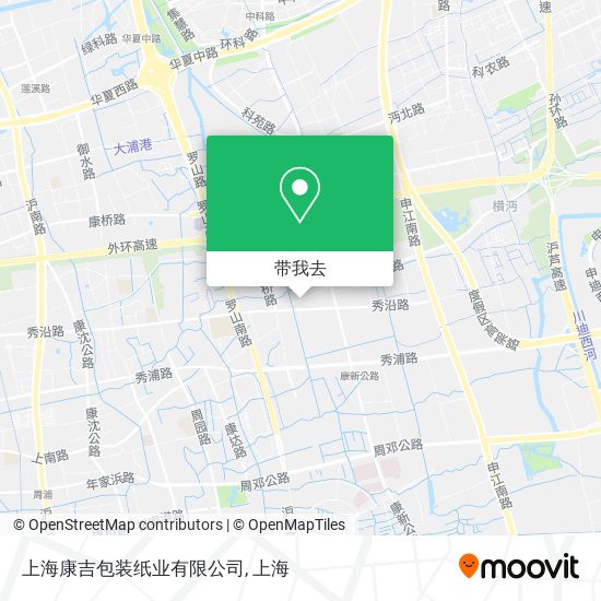 上海康吉包装纸业有限公司地图