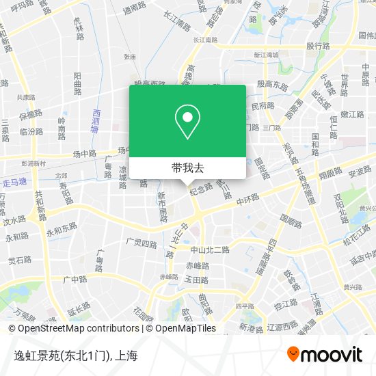 逸虹景苑(东北1门)地图