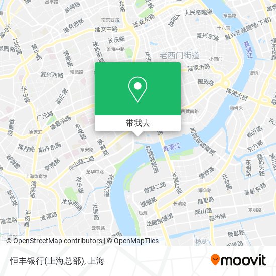 恒丰银行(上海总部)地图