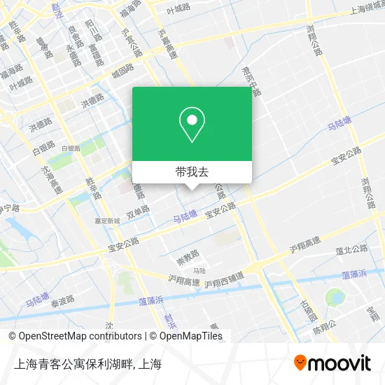 上海青客公寓保利湖畔地图