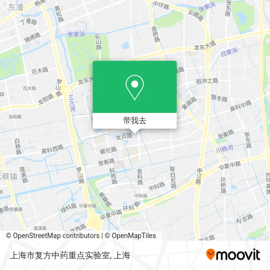 上海市复方中药重点实验室地图