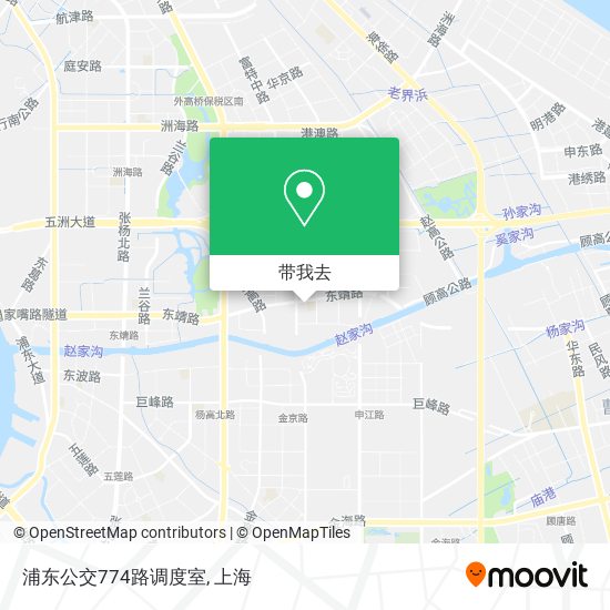 浦东公交774路调度室地图